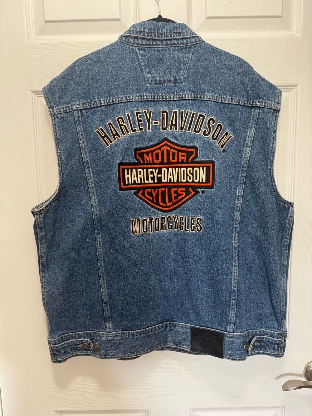 Y2K Harley-Davidson Denim Vest Size X-Large